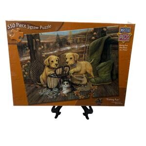 550 Piece Jigsaw Puzzle Master Pieces 60437 Fishing Fun Ruane Manning SEALED NEW